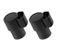 SECFOU 2pcs Alto Saxophone Bent Neck Key End Cap Plugs Black Plastic Sax End Plug Replacement Accessories to Safeguard Saxophone and Prevent Instrument Damage on The Go Or Home Use