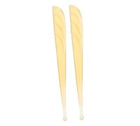 SECFOU 2Pcs Bamboo Ear Tools Gentle Earwax Removal Spoons Lightweight and Convenient Ear Cleaning Accessories for Daily Use