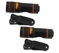 SECFOU 2pcs Black Clip-on Phone Camera Lens Macro Lens for Phone Photography Universal Long Focus for Smartphones