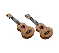 SECFOU 2pcs Boys and Girls Small Guitar Toys Portable Simulated Ukulele Musical Toys Educational Guitar for Toddlers