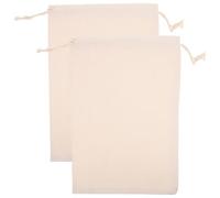 SECFOU 2pcs Canvas Reusable Vegetable Storage Bags Large Capacity Drawstring Pouch Lightweight Breathable Material Prevents Spoilage Easy to Clean for Kitchen Storage of Onion and Fruit
