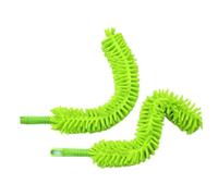 SECFOU 2pcs Chenille Microfiber Duster Set Bendable Dual-Sided Dusting Wand for Car and Home Cleaning for Ceiling Fans Blinds and Furniture