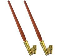 SECFOU 2pcs Classic Wooden and Iron Alloy Dip Pen Nib Holder for Calligraphy, Versatile and Easy to Clean Oblique Pen Holder for Artistic Writing and Drawing