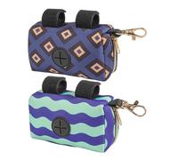 SECFOU 2Pcs Diaper Trash Bag Dispenser Portable Stroller Holder Organizer for Nappy Sacks Travel Outdoor Use Convenient Hanging Storage