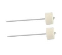 SECFOU 2pcs Double Hammer Head for Electric Drum Kit Bass Drum Pedal Beater Set Replacement Sturdy and Design