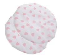 SECFOU 2pcs Double Layer Shower Cap for Women Reusable Hair Cap for Long Hair Anti-static Self-heating Bath Bonnet Heart Pattern Washable and Stylish Accessory