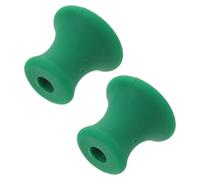 SECFOU 2pcs Elastic Rubber Tuning Fork Holder Cradle with Non-Slip Base for Sound Resonance Meditation Body Healing Therapy Portable Green Accessory for Spiritual and Home Use
