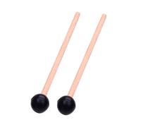 SECFOU 2pcs Ethereal Drum Mallets Marimba Sticks Comfortable Grip Soft Rubber Tip for Marimba Tongue Drums