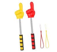 SECFOU 2pcs Finger Pointer Stick Teachers Pointer Stick with Soft Handles Stainless Steel and Foam for Classroom Teaching and Business Presentations