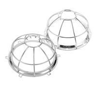SECFOU 2pcs Fire Alarms Detector Cover Sprinkler Cage Iron Protective Shield Silver Stylish Appearance Practical Design Dust and Dirt Protection for Indoor Decor