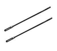 SECFOU 2pcs Flute Cleaning Rods Black Piccolo Cleaning Sticks for Wind Instrument Care Flute Accessories for Musicians