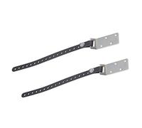 SECFOU 2pcs Furniture Safety Strap Child Furniture Straps Fall Prevention Cabinet and Tv Secure Anchors Black and Silver Iron Plastic Hand-Sewn Thread for Children's Safety