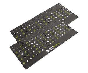 SECFOU 2pcs Guitar Fretboard Stickers Guitar Scale Decals for Beginners Learning Sticker Fretboard Fluency