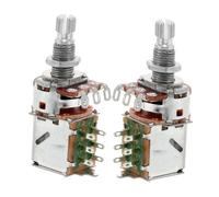 SECFOU 2pcs Guitar Potentiometer Volume Tone Pots Switch Replacement Push Pull Pot for Electric Bass Guitar