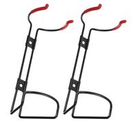 SECFOU 2pcs Heavy Duty Steel Fire Extinguisher Brackets Wall Mount Hooks Easy to Use Wall Fire Extinguisher Holder Suitable for Offices Ships