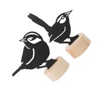 SECFOU 2pcs Iron Photo Clips Desktop Memo Clips Bird Shape Elegant Unique Design Black Memo Holder for Desk Holding Table Number and Menu for Xmas Festival and Birthday