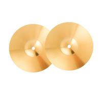 SECFOU 2Pcs Jazz Drum Cymbals Professional Replacement Cymbals Brass Kit for Drummers Lightweight Fadeless for Beginners Instrument Repair