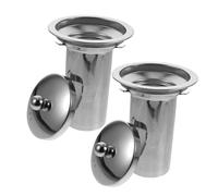 SECFOU 2pcs Large 304 Stainless Steel Tea Infuser Lid Mesh Filter Basket for Loose Leaf Tea Teapot Accessories Fine Mesh Strainers Suitable for Drinkers