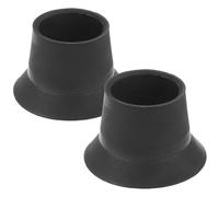 SECFOU 2Pcs Large Skid Trampoline Leg Covers Rubber Caps for Outdoor Trampoline Parts Noise Reducing Ladder End Caps Durable Non Slip Furniture Protectors