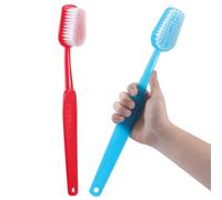 SECFOU 2Pcs Large Toothbrushes Prop Oversized Plastic with Smooth Surface Playful Vibrant Design Fun Photography Prop for Photo Booth Decoration