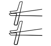 SECFOU 2pcs Metal Music Book Clips Black Multi-purpose Music Notes Clips for Reading and Preventing Page Closing Suitable and Books