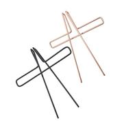 SECFOU 2pcs Metal Music Note Clips Sheet Clip Music Book Clamps Rose Gold and Black Steel Holder and Sheet Stands