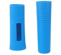 SECFOU 2pcs Microphone Protector Sleeve Microphone Handle Grip Cover Ergonomically Shaped Silicone Rubber Simple to Remove Impact Cushioning for Karaoke Mic Handle Cover