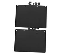 SECFOU 2pcs Microphone Stand Clip-on Accessory Tray, Abs Clamp Shelf for Sound Card and Mobile Phone, Adjustable Angle Holder for Live Broadcast