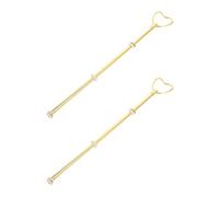 SECFOU 2pcs Multi-Layer Iron Cake Tower Rack with Elegant Golden Finish, Solid and Reliable Dessert Stand for Home Decoration and Wedding Parties