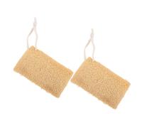 SECFOU 2pcs Natural Loofah Dish Sponge Washable Kitchen Dish Brush Washing Tool Loofah Sponges for