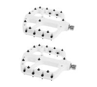 SECFOU 2pcs Nylon Flat Bike Pedals for Mountain Bikes with Wider Pedal Platform and Non-slip Deep Teeth Design Suitable for Commuters and Adventure Cyclists