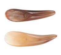 SECFOU 2Pcs Ox Horn Massage Scrapers Durable Daily Use Scraping Tools for Body Relaxation and Portable Neck Massage Accessory Natural Material for Skin Elasticity