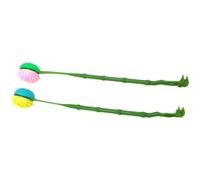 SECFOU 2pcs Plastic Back Scratcher and Massage Hammer Set, Long Portable Body Scratching Tool for Back Tickle Relief and Meridian Massage, Suitable for Adults