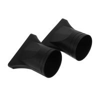 SECFOU 2pcs Plastic Hair Dryer Nozzle Black 44-46mm Diameter Universal Fit with Concentrator Nozzle for Hair Styling in Professional Salons