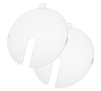 SECFOU 2pcs Plastic Whisk Splash Guard Lids for Mixing Bowl, Reusable Anti-Splash Covers for Beating Eggs and Making Bread the Kitchen