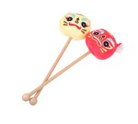 SECFOU 2pcs Portable Cartoon Head Massage Hammers Lightweight Deep Tissue Muscle Relaxation Tools for Home Travel Office Ergonomic Grip for Shoulder Leg Retirement