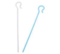 SECFOU 2pcs Portable Plastic Pharaoh King Scepter Cane for Cosplay with Comfortable Non-slip Grip and Three-piece Removable Design for Magician Performance Cane Activities