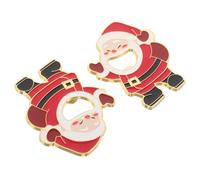 SECFOU 2pcs Santa Bottle Opener Set Magnetic Holiday Fridge Magnets Christmas Refrigerator Accessories for Beer and Soda Festive Kitchen Bar Openers Idea