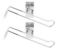 SECFOU 2pcs Stainless Steel Ice Skate Holder Wall Mount Stand Roller Skates Storage Rack with Silver Finish Built to Last for Room Or Professional Ice Skating Rink