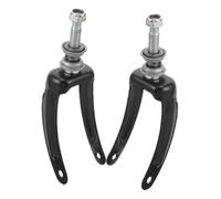 SECFOU 2Pcs Steel Wheelchair Front Fork Bracket with Bearings Replacement Front Wheel Bracket for Swivel Wheels Easy Install Wheelchair Parts Compatible with Various Models Random Color