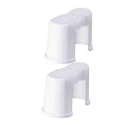 SECFOU 2Pcs Thickened Plastic Toilet Footstool Anti-Slip Bathroom Step Stool for Adults and Squatting Footrest for Healthy Position and Constipation Relief