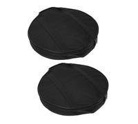 SECFOU 2pcs Thickened Waterproof Gong Bag Single Layer Cymbal Storage Pouch 40cm Diameter Oxford Fabric Portable Handle Black Instrument Protector for Travel