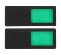 SECFOU 2pcs Toilet Door Vacant Occupied Signboard, Self-adhesive Abs Material, Easy to Install, for Bathroom and Office Use, Door Vacancy Indicator Sign