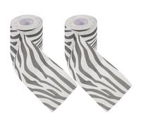 SECFOU 2pcs Zebra Print Toilet Paper Unique Creative Design Fun Patterns Paper with Advanced Printing Technology for Convenient Storage Household Needs and Bathroom Decor