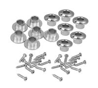 SECFOU 2sets Guitar Tuner Bushing Adapter Mounting Screws for Folk Acoustic Guitars Semi-closed Design for Easy Replacement and Vintage Retrofitting