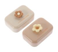SECFOU 2sets Travel Contact-Lens Box Removal Tool for Halloween Compact Case Box for Lens Storage Small and Lightweight Easy to Identify Right and Left Lenses
