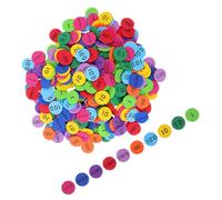 SECFOU 3 Set Math Counting Chips Place Value Manipulatives Eva Educational Discs Assorted Colour Develop Hand-eye Coordination Counting for Home Learning Early Childhood Education