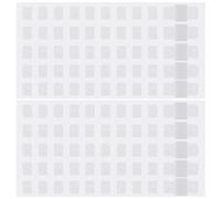 SECFOU 30 Sheets Self Adhesive Index Labels for Notebooks Round Hole Design, PVC Material, Multifunctional Use for Meetings and Studying, Won't Obscure Important Text