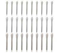 SECFOU 30pcs Stainless Steel Laboratory Spoon Sampling Laboratory Spoon with Simple and Generous Look Reliable Rust-Resistant and Interest Development