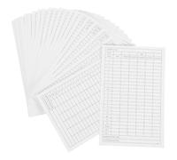 SECFOU 32pcs Golf Scores Tracker White Coated Paper Scoreboard Notebook for Precise Golf Score Tracking and Portable Design and Outdoor Tournament Use